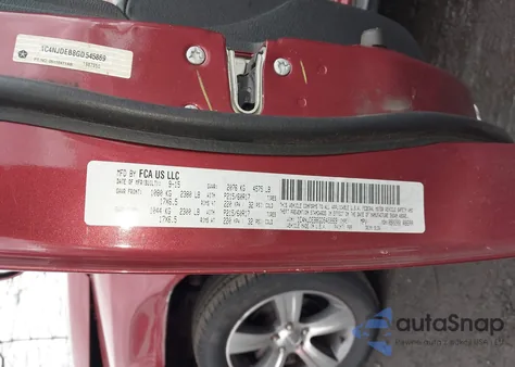 2016 Jeep Compass High Altitude Edition из США, поврежденный, VIN 1C4NJDEB8GD545869